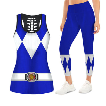 Blue Ranger Mighty Morphin Tank Tops & Leggings