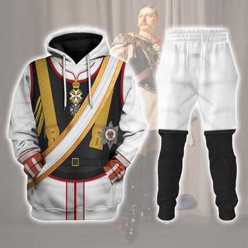 YMskins Kaiser Wilhelm II Uniform Garde du German Emperor Costume Hoodie Sweatshirt T-Shirt Tracksuit Historical American-Inspired Apparel