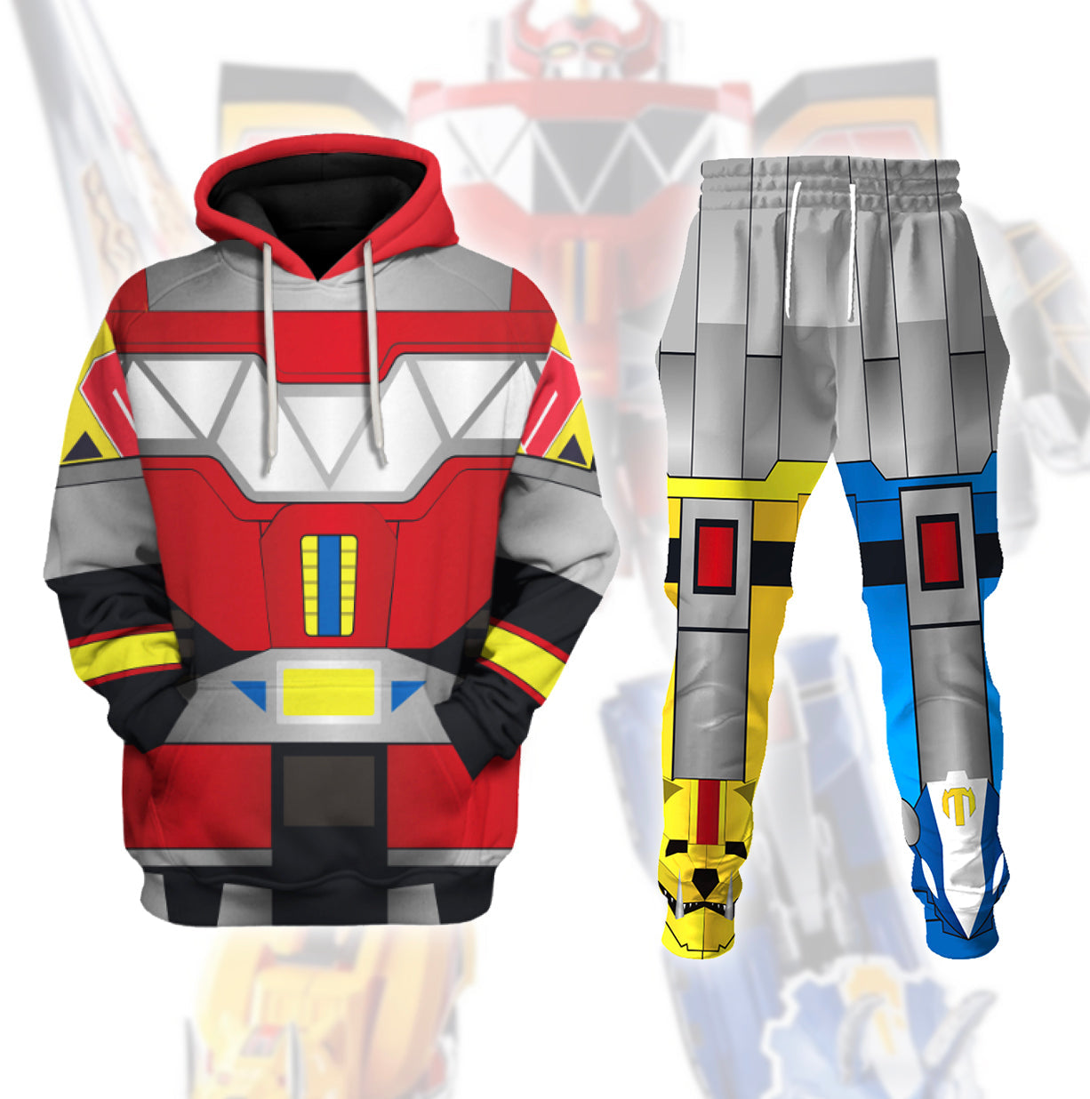 YMskins Unisex Tracksuit Soul of Chokin Megazord 3D Costumes
