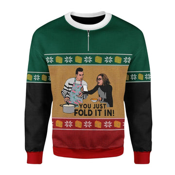 Gearhomies Christmas Unisex Sweater Schitt's Creek You Just Fold It In 3D Apparel