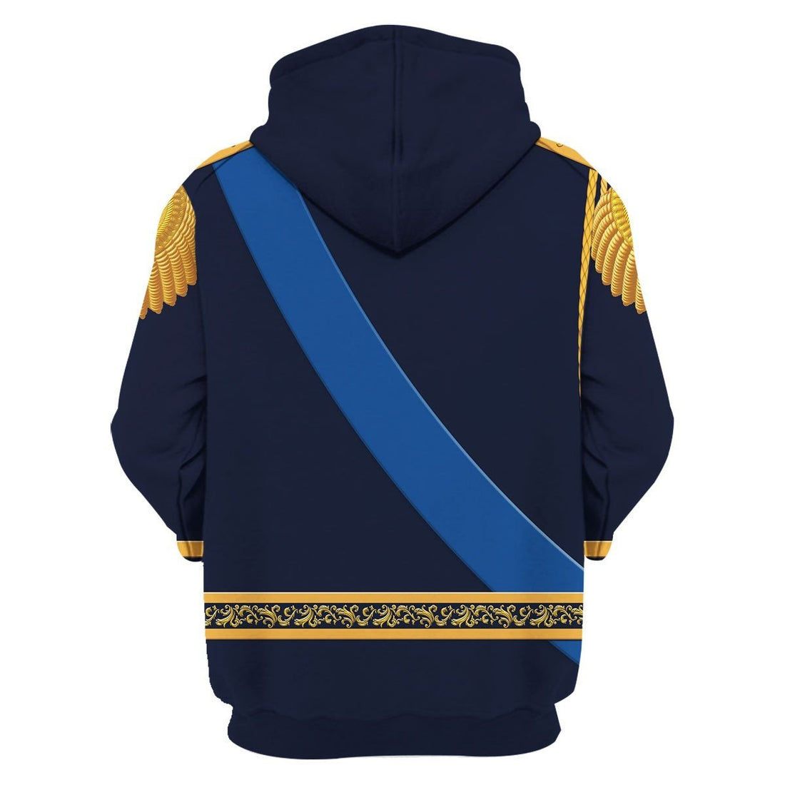 King George VI of United Kingdom Fleece Zip Hoodie
