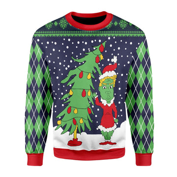 YMskins Christmas Sweater Grinch 3D Apparel