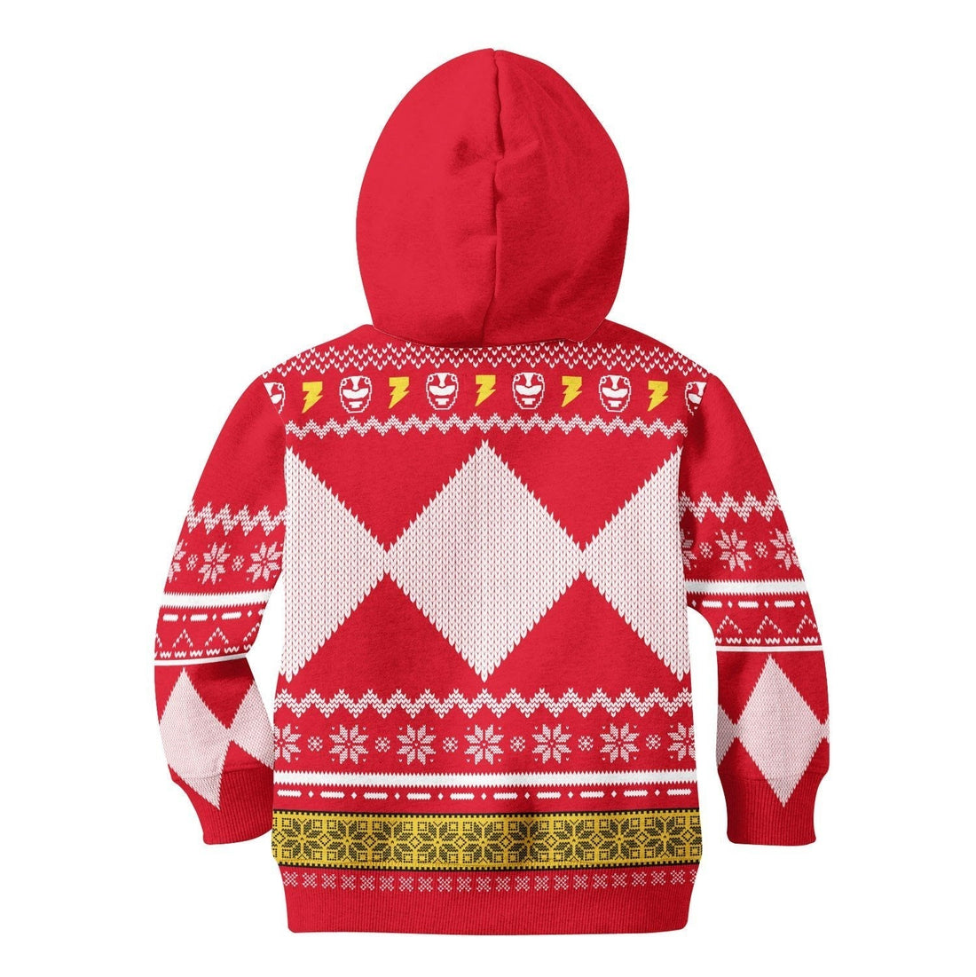 YMskinss 3D Kid Hoodie Red Power Rangers