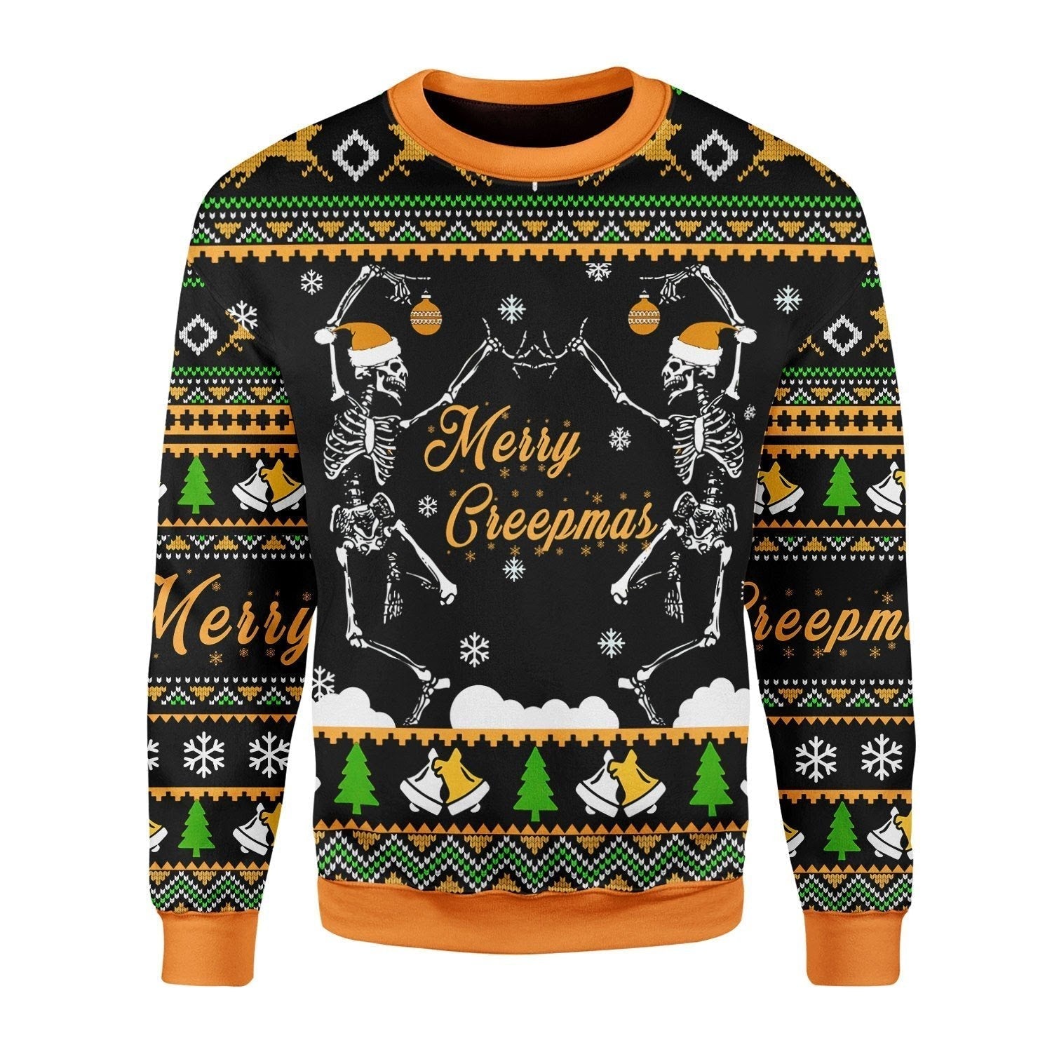Gearhomies Christmas Unisex Sweater Skeleton 3D Apparel