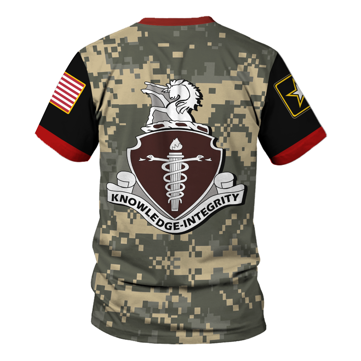 YMskins T-shirt US Army Knife Army Veterinary Corps Army 3D Apparel