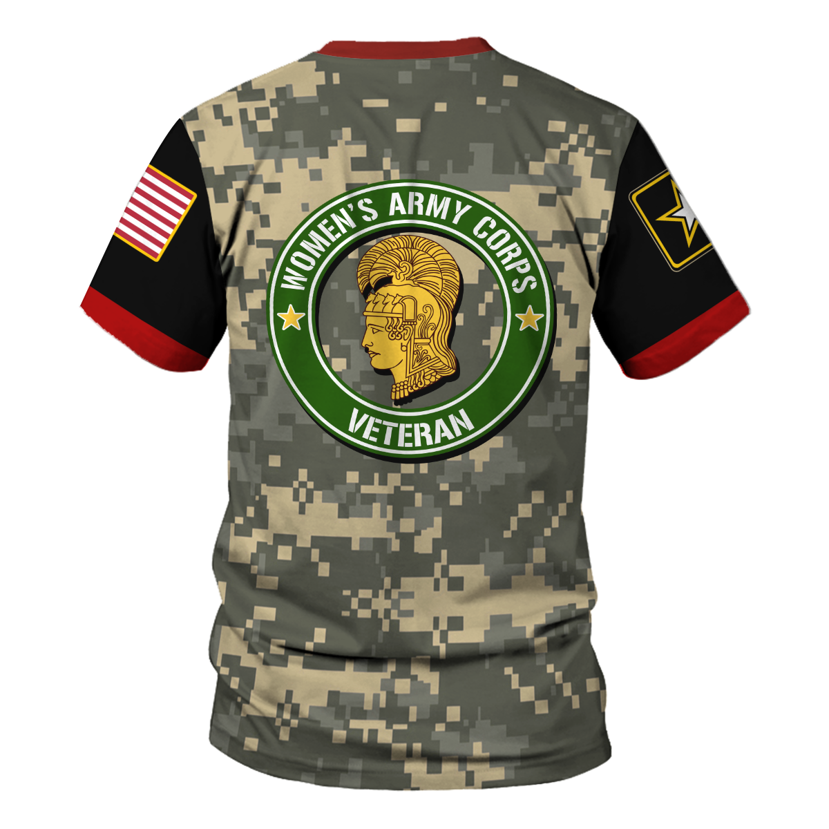 YMskins T-shirt US Army Womens Army Corps Veteran 3D Apparel