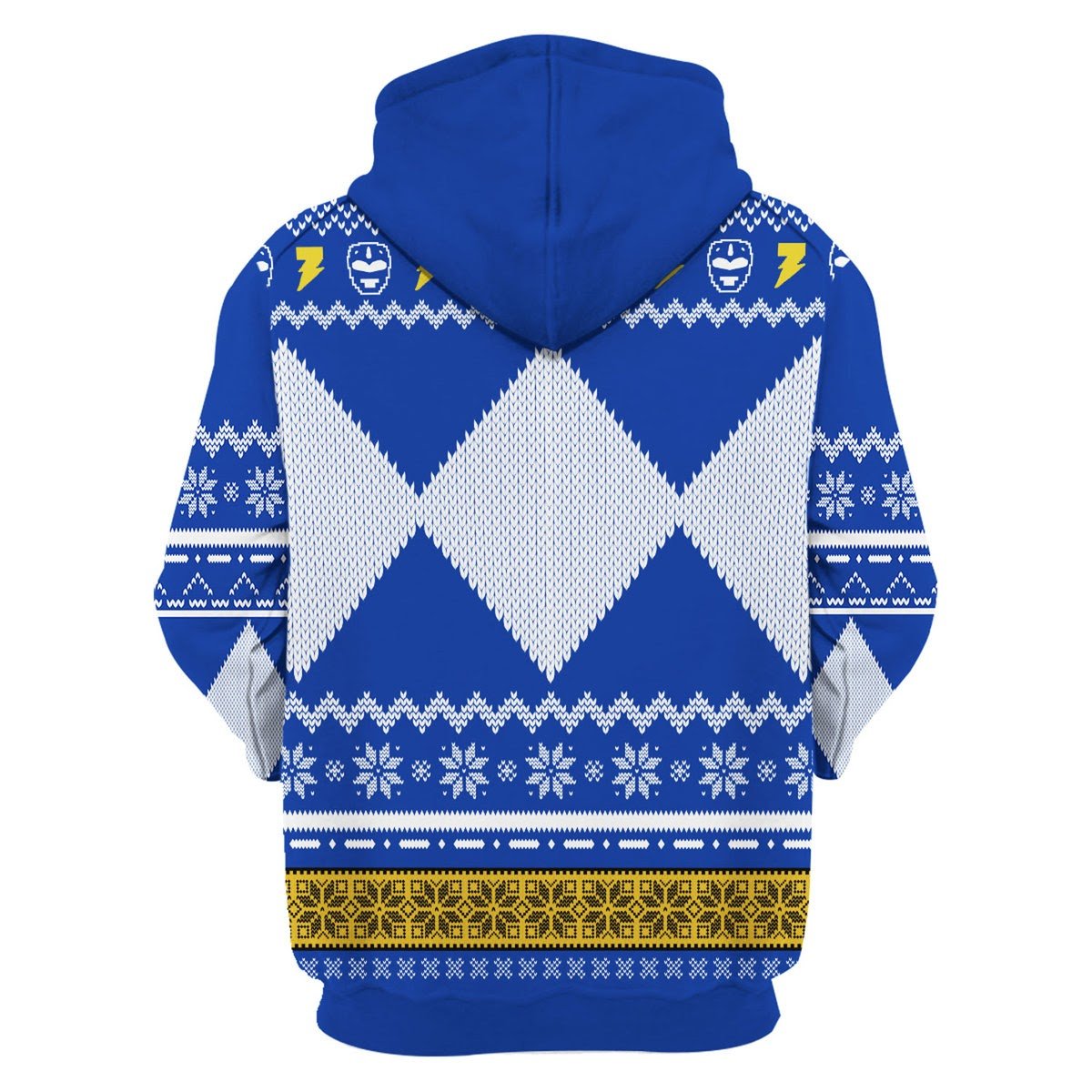 Gearhomies 3D Hoodie MightyMorphin, Blue