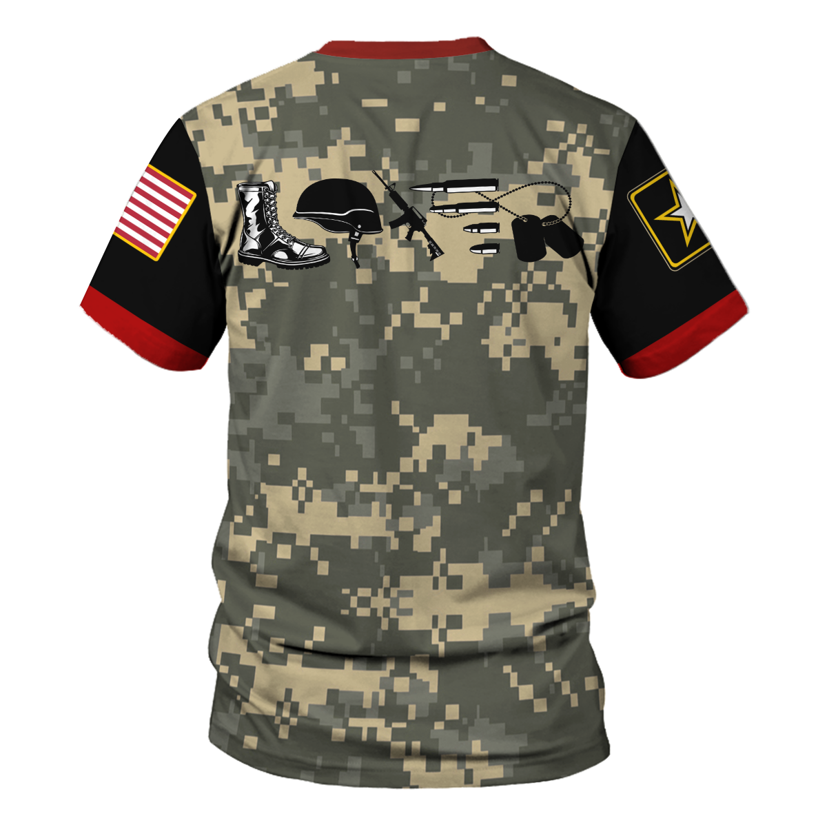 YMskins T-shirt US Army Moments Love Army Veteran 3D Apparel