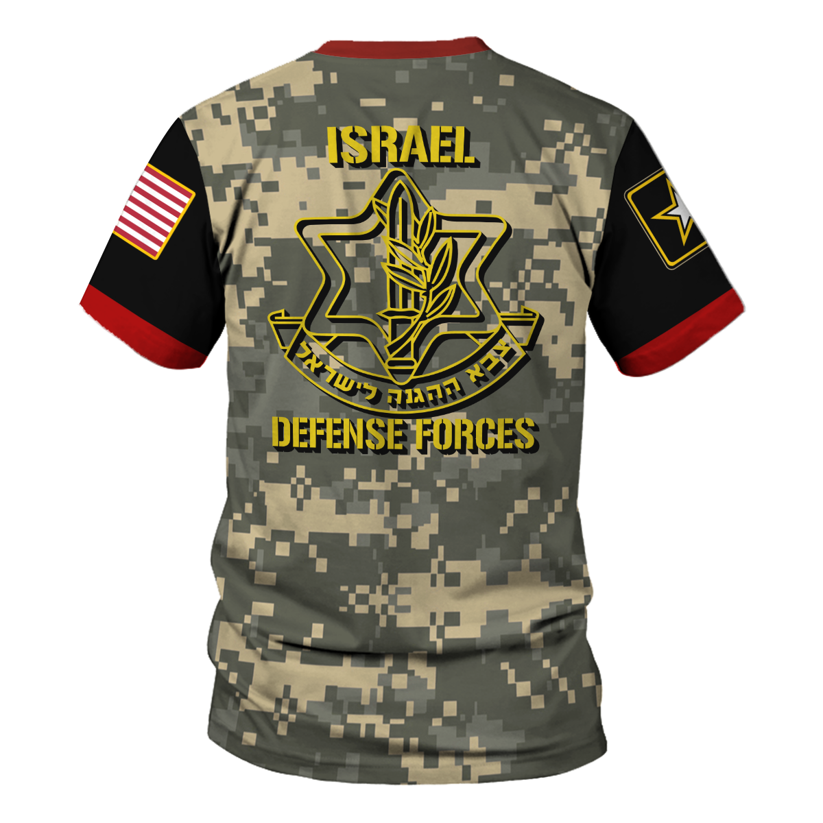 YMskins T-shirt US Army Israel Defense Forces 3D Apparel