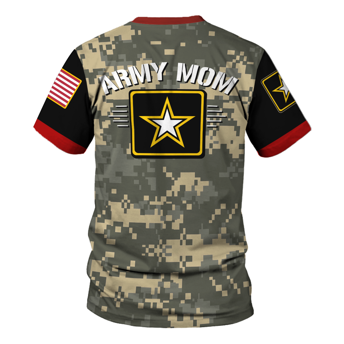YMskins T-shirt US Army Army Mom 3D Apparel