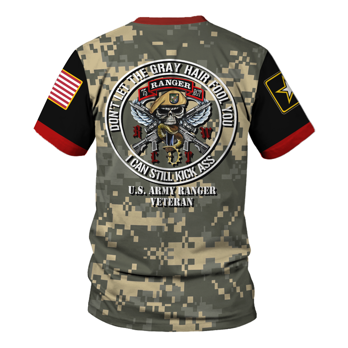 YMskins T-shirt US Army Seal Army Ranger Veteran We Can Still Kick Ass Army 3D Apparel