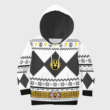 Gearhomies Unisex Kid Tops Pullover Sweatshirt White Mighty3D Apparel