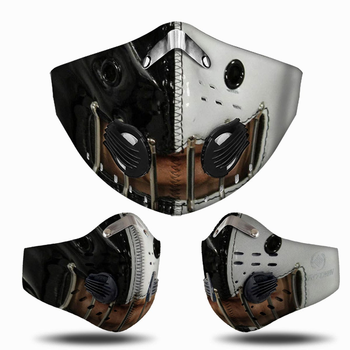 Silence Of The Lambs Black And White Muzzle Face Mask