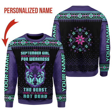 YMskins Personalized Tops September Girl All Over Printed