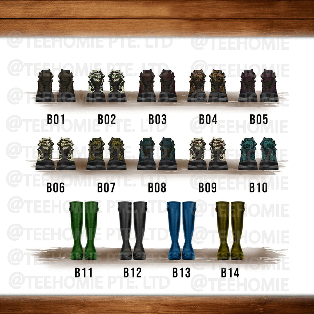 Customized Boot Styles  Digital File The Walker Family
