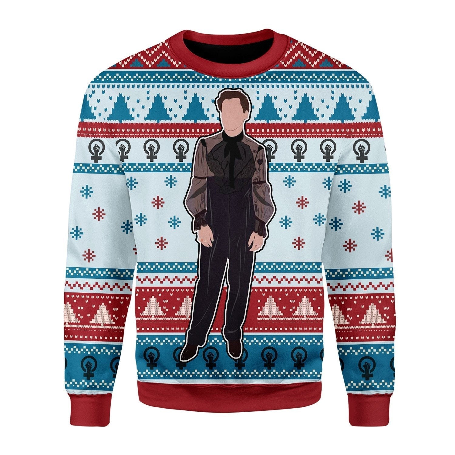 YMskins Christmas Sweater Harry In Dress 3D Apparel