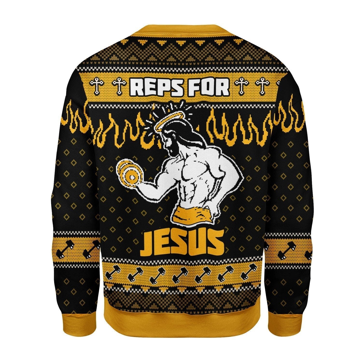 Gearhomies Christmas Unisex Sweater Reps For Jesus Christmas 3D Apparel