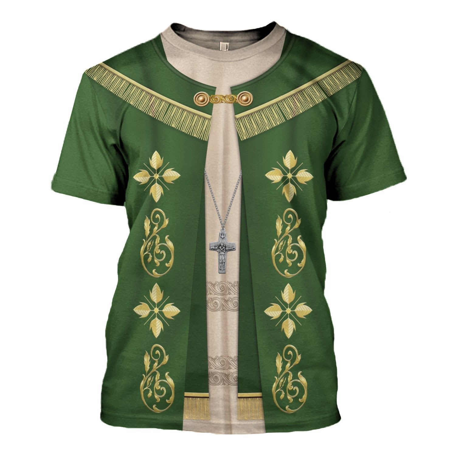 Tracksuit Tracksuit Pullover Sweatshirt Pope Francis in Green Choir Dress 3D Apparel