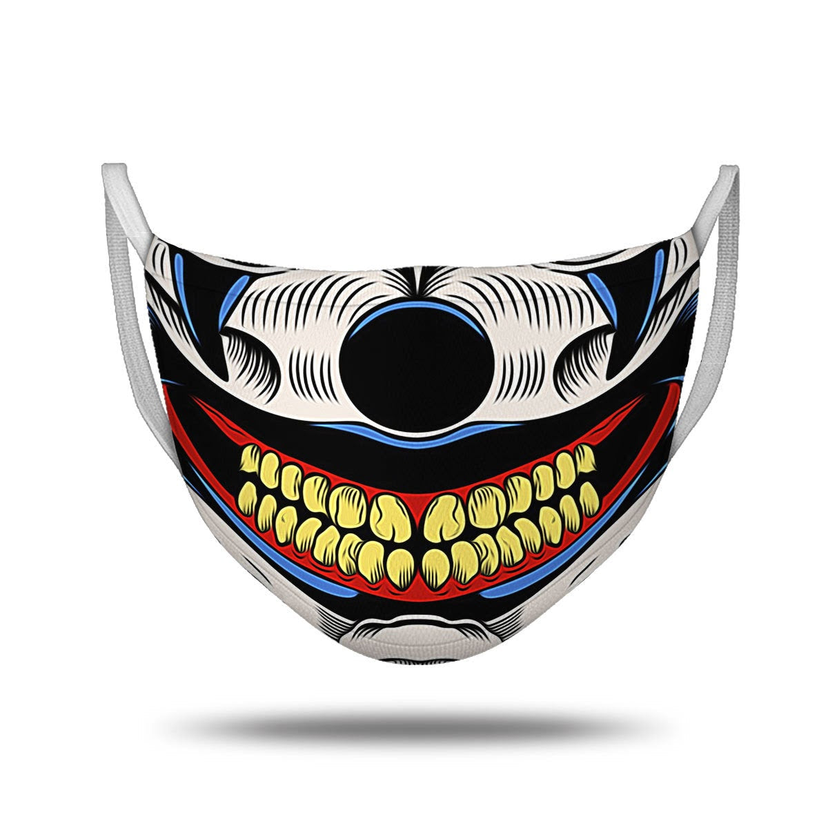 Red Evil Jester Face Mask