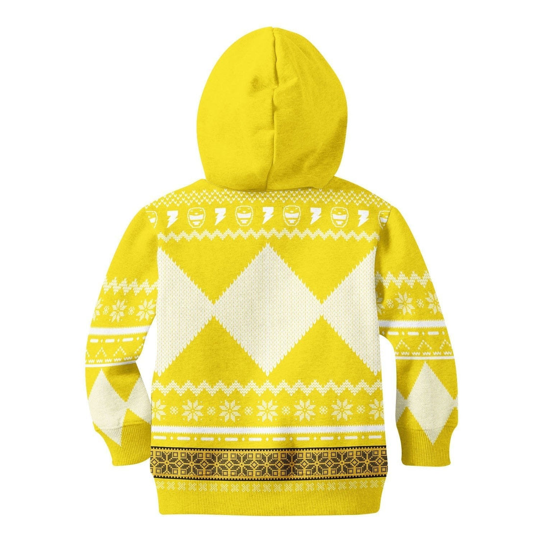 YMskinss 3D Kid Hoodie Yellow Power Rangers