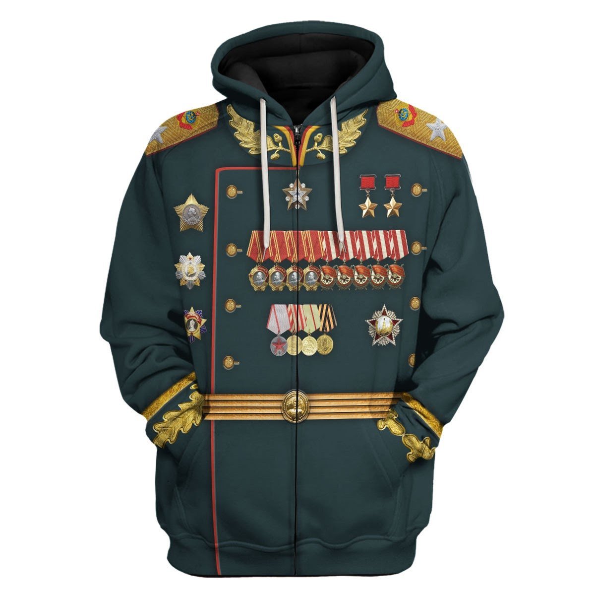 Konstantin Rokossovsky Fleece Zip Hoodie