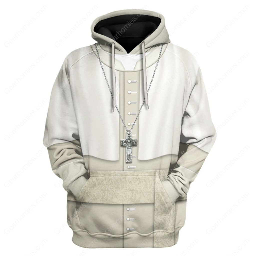 Tracksuit Tops Pullover Sweatshirt Pope Francis's Everyday Attire 3D Apparel