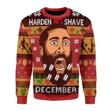 YMskins Christmas Sweater Harden No Shave December 3D Apparel