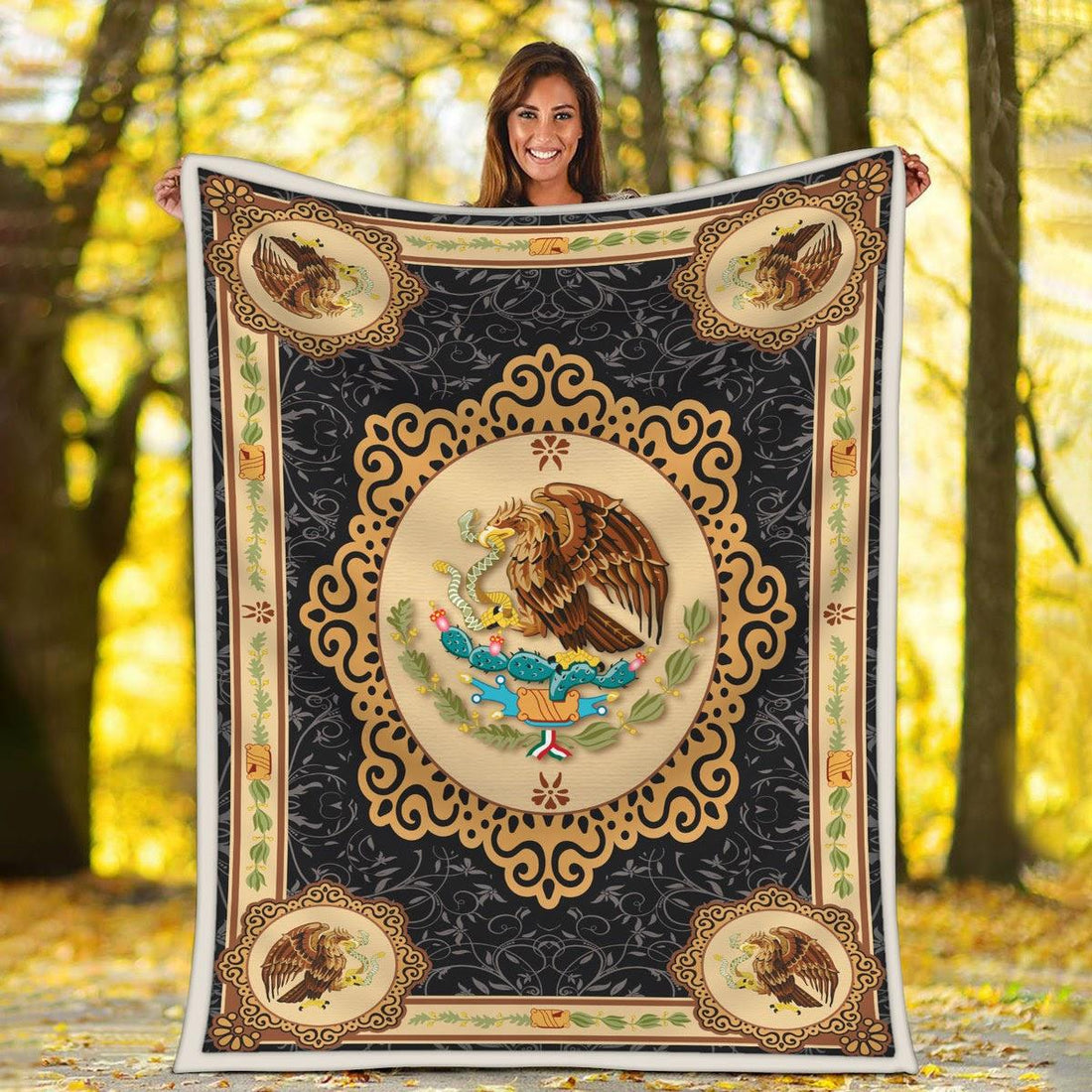 Blanket Mexico Coat Of Arms - DucG