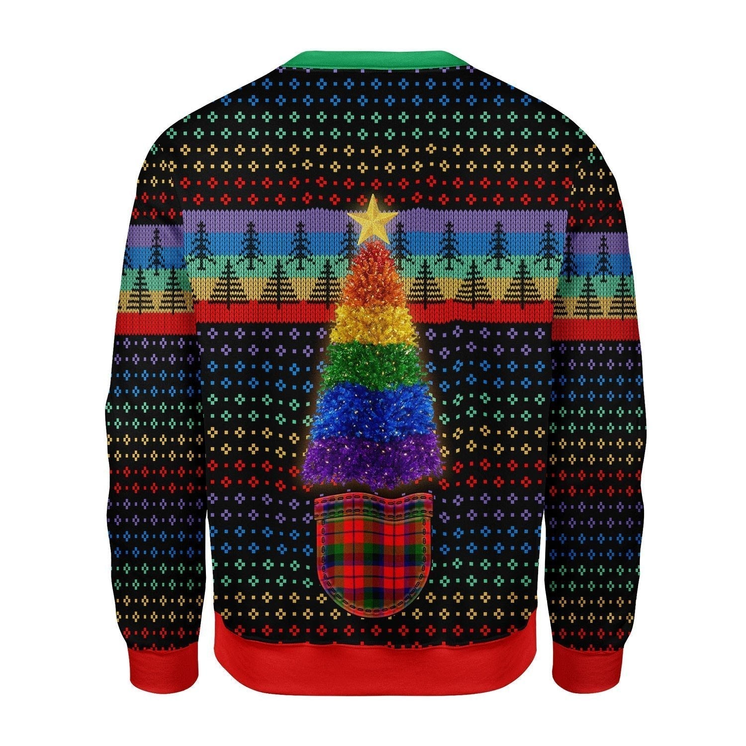 Gearhomies Christmas Unisex Sweater LGBTQ+ Christmas Tree 3D Apparel