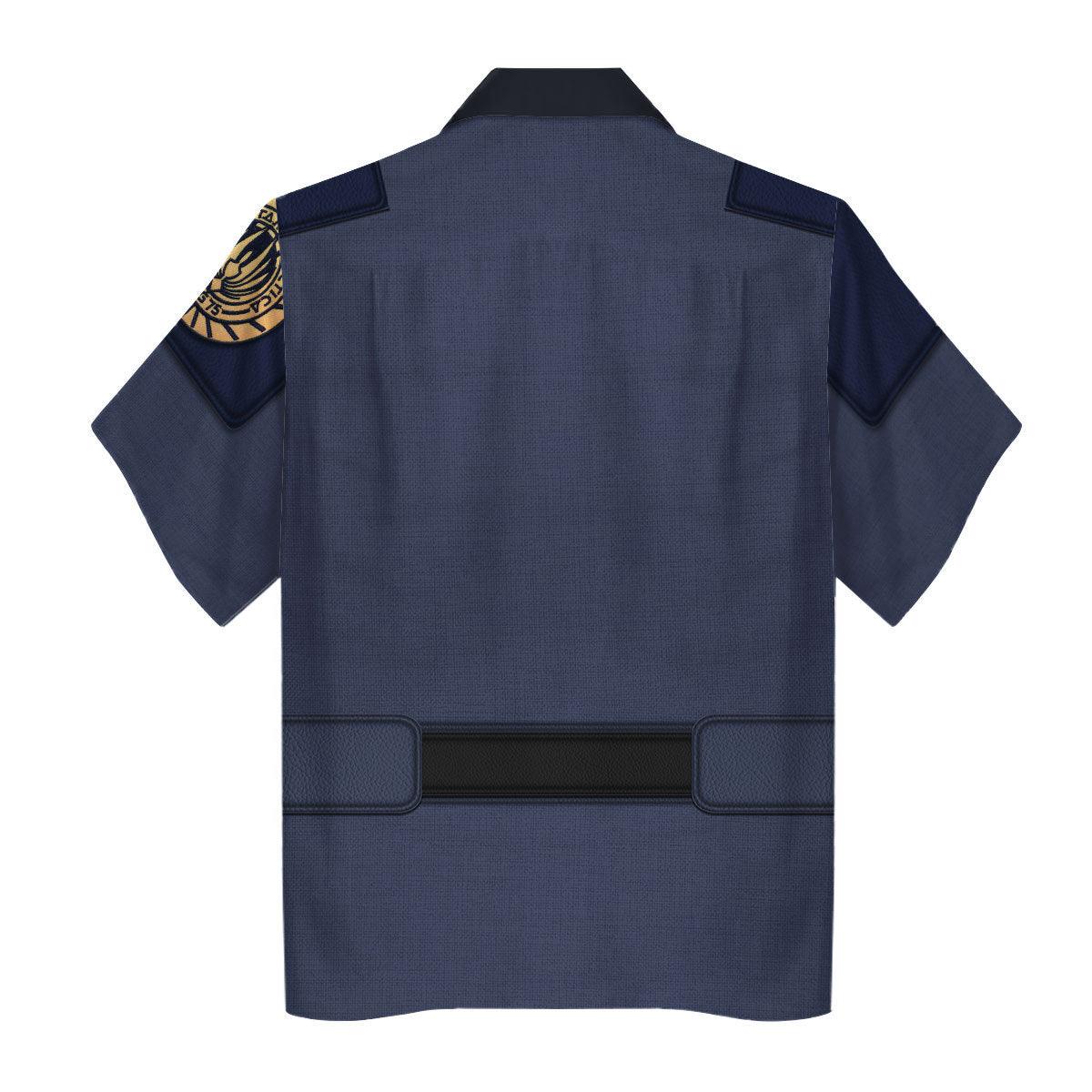 Admiral William Adama Uniform T-shirt Hoodie Sweatpants Apparel - Gearhomie.com