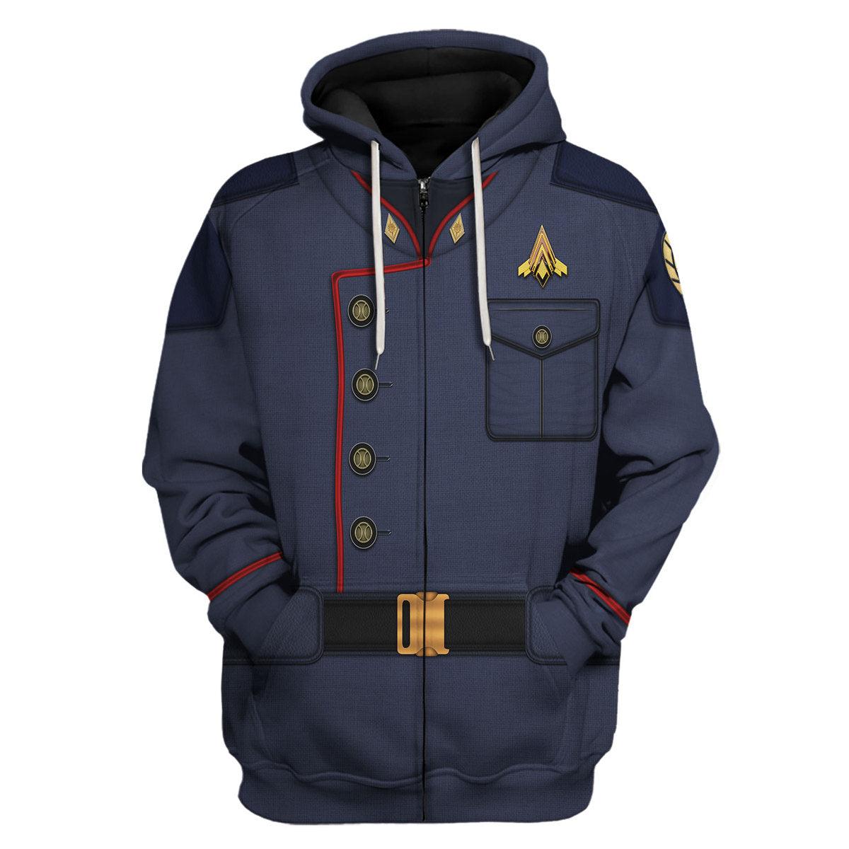 Admiral William Adama Uniform T-shirt Hoodie Sweatpants Apparel - Gearhomie.com