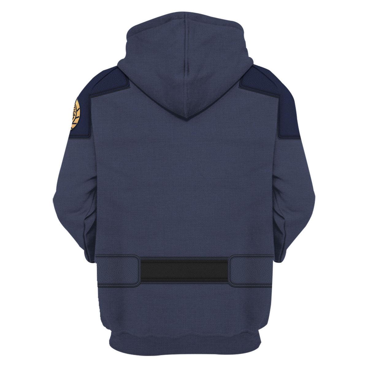 Admiral William Adama Uniform T-shirt Hoodie Sweatpants Apparel - Gearhomie.com