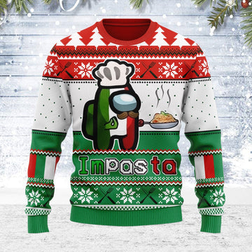 YMskins Ugly Christmas Sweater Impasta 3D Apparel
