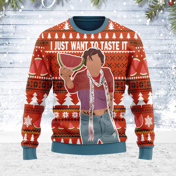 YMskins Ugly Christmas Sweater Watermelon Sugar 3D Apparel