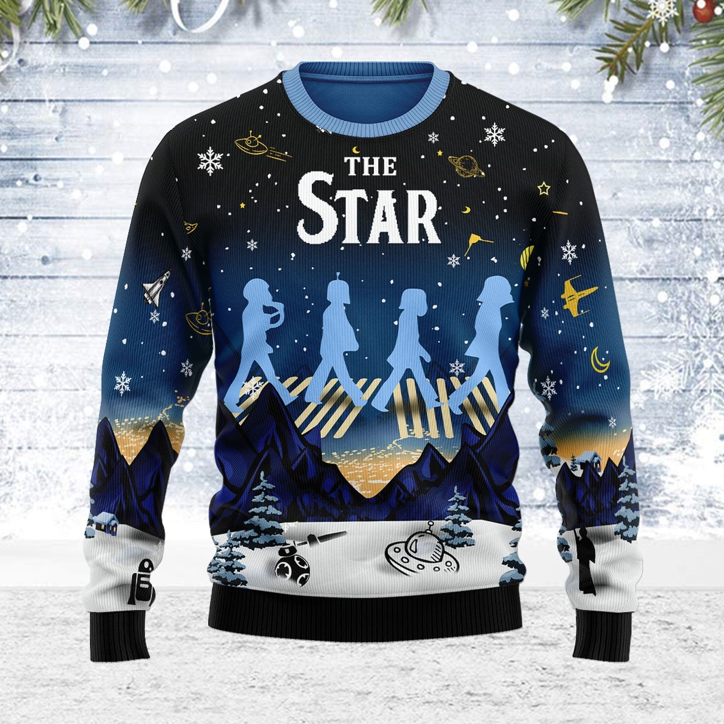 YMskins Ugly Christmas Sweater The Stars 3D Apparel