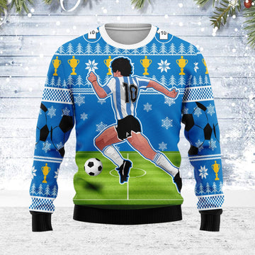 YMskins Ugly Christmas Sweater The Golden Boy 3D Apparel