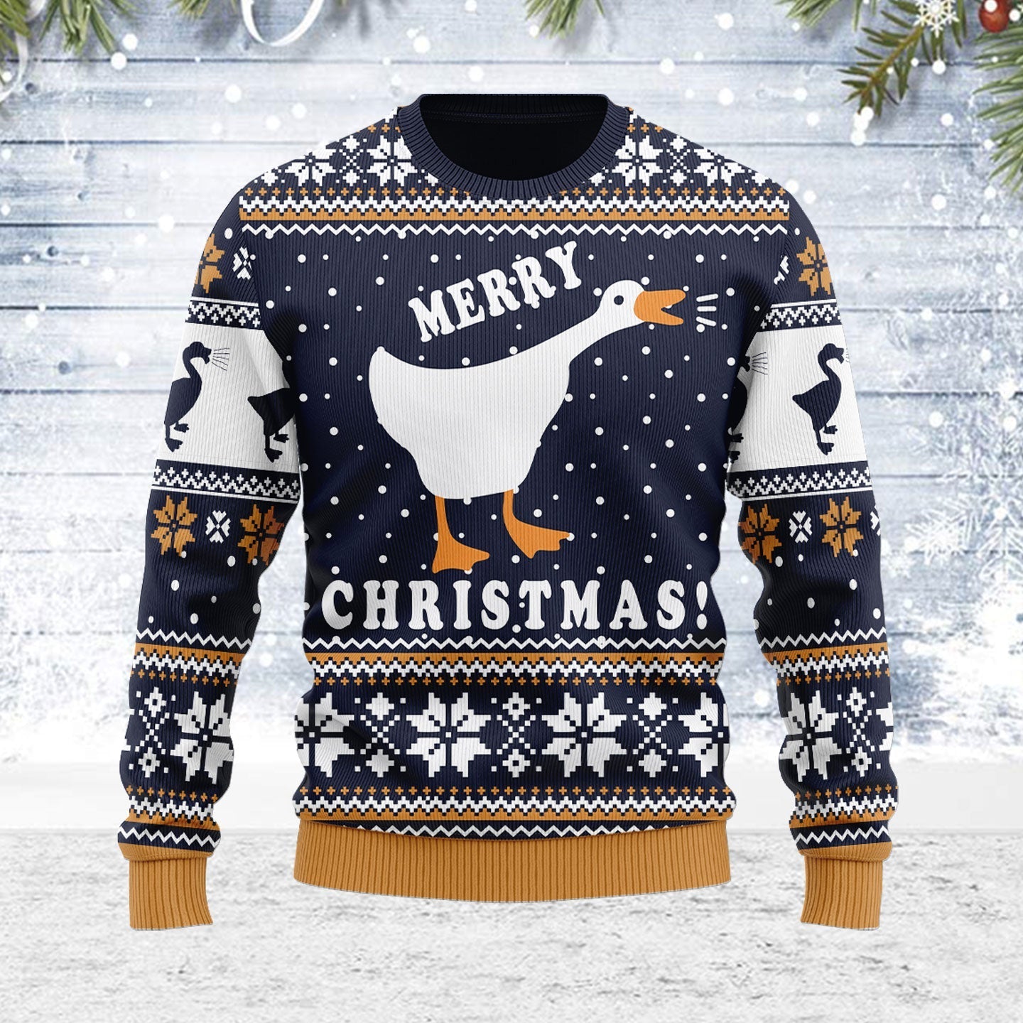 YMskins Ugly Christmas Sweater The Untitled Goose 3D Apparel
