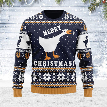 YMskins Ugly Christmas Sweater The Untitled Goose 3D Apparel