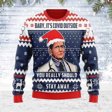 YMskins Ugly Christmas Sweater Dr. Fauci 3D Apparel
