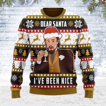YMskins Ugly Christmas Sweater Dear Santa I've Been Nice 3D Apparel