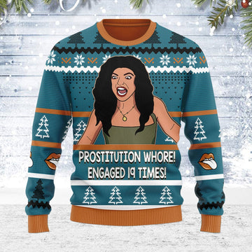 YMskins Ugly Christmas Sweater Teresa Giudice Real Housewives of New Jersey 3D Apparel