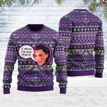 YMskins Ugly Christmas Sweater I Miss The Old Kanye 3D Apparel
