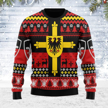 YMskins Ugly Christmas Sweater Teutonic Knights 3D Apparel