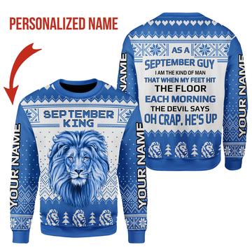 YMskins Personalized Sweatshirt September Guy All Over Printed