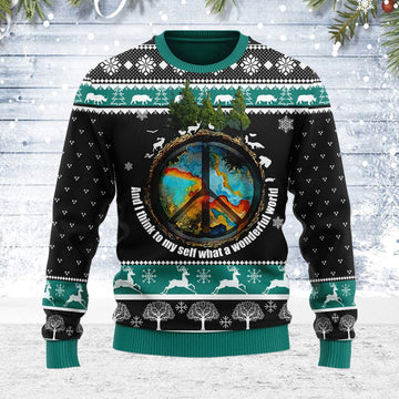 YMskins Ugly Christmas Sweater Hippie Camp 3D Apparel