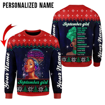 YMskins Personalized Tops September Girl All Over Printed