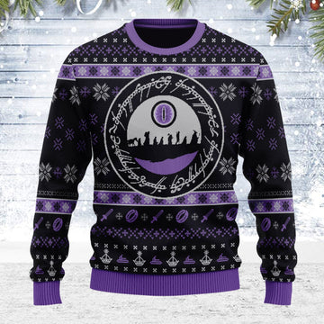 YMskins Ugly Christmas Sweater The Lord of the Rings The Fellowship 3D Apparel