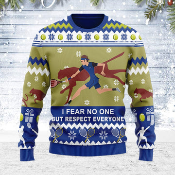 YMskins Ugly Christmas Sweater Respect Everyone 3D Apparel