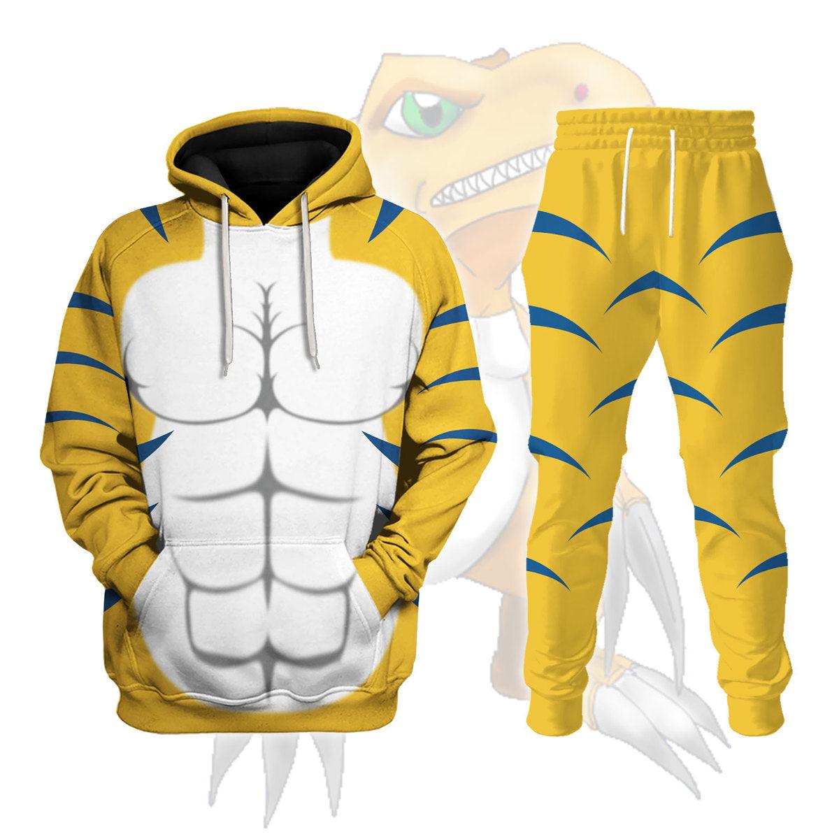 Agumon X Hoodie T-shirt Sweatpants Cosplay - DucG
