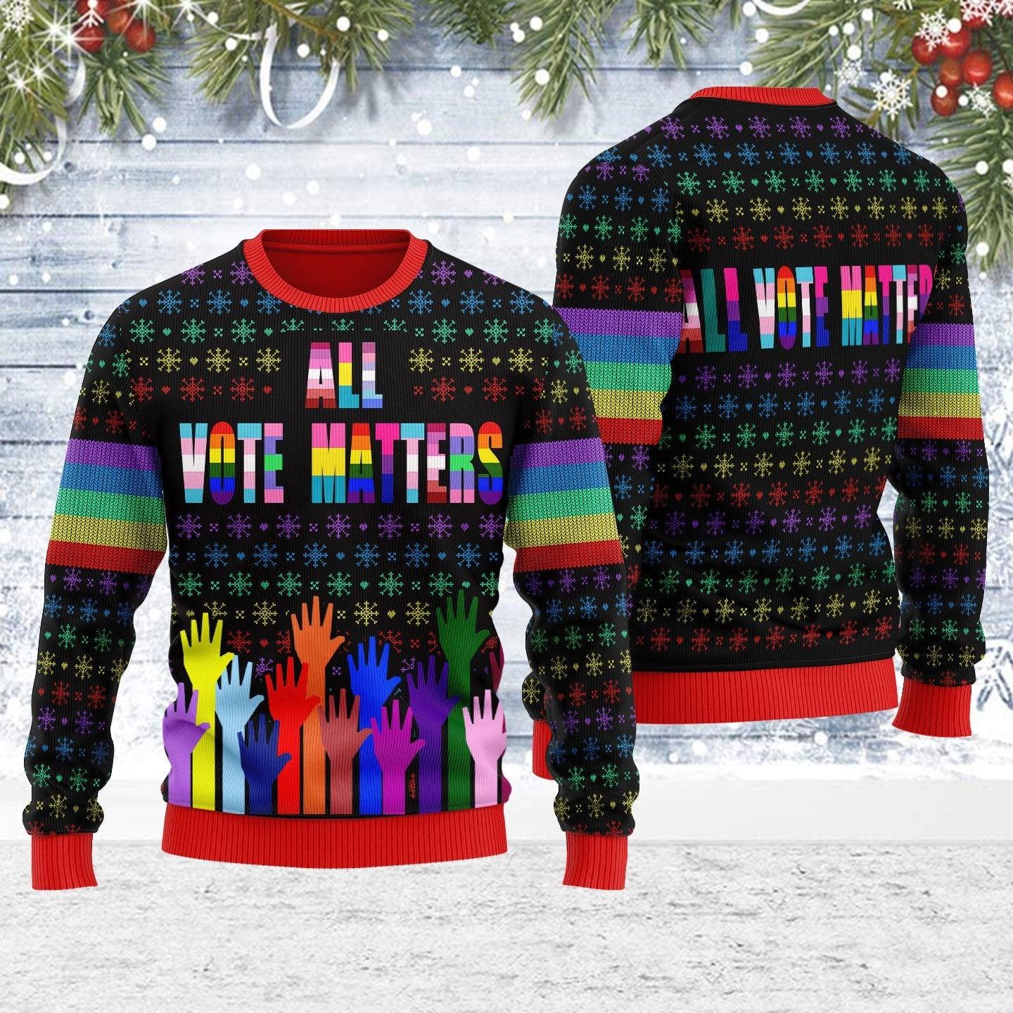 All Vote Matters Ugly Christmas Sweater - OodieGang